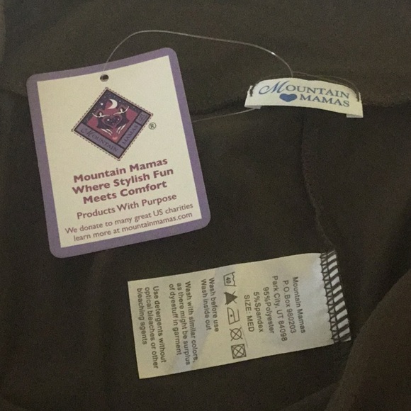 Mountain Mama Flare Leggings pants stretchy soft leggings M NWT - Picture 6 of 7